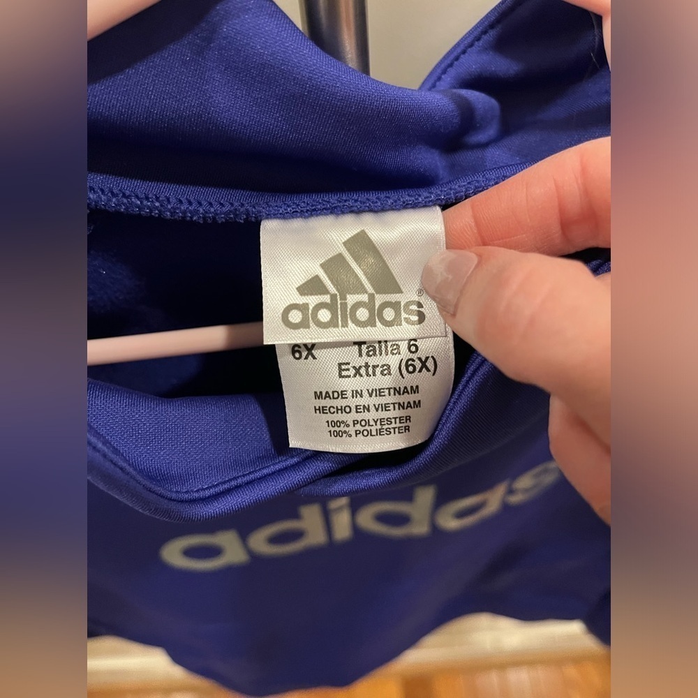 Girls cowl neck adidas pullover in 6x - Picture 8 of 8
